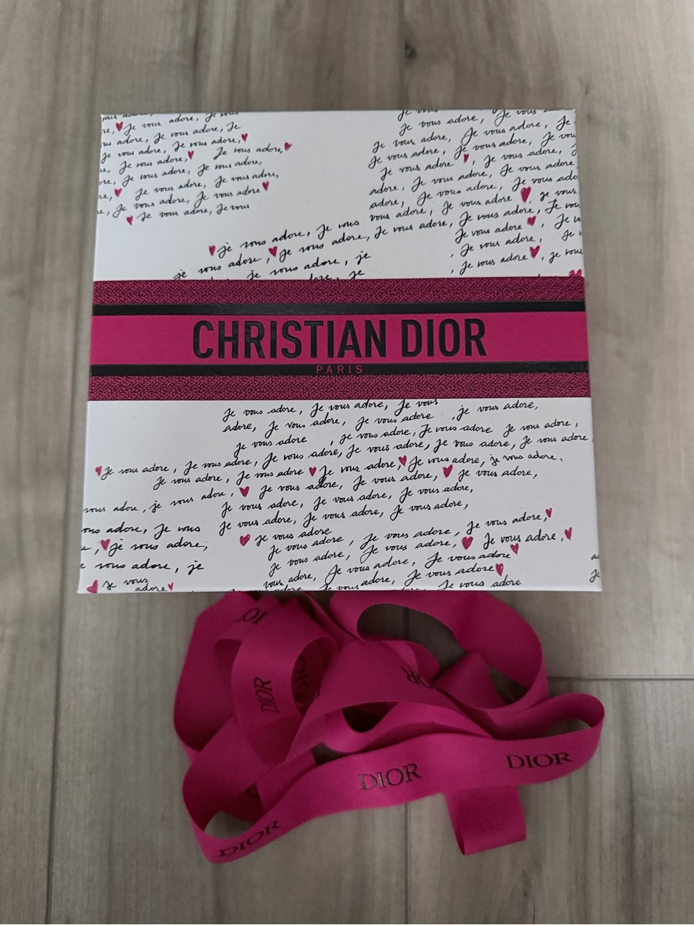 Christian Dior Pink Gift Box with Dior Ribbon